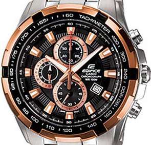 CASIO EDIFICE Tachymeter IP/Rose Gold 100m s/s Chronograph  EF-539D-1A5VDF